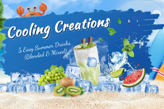 5 Easy Summer Drinks (Blended & Mixed)