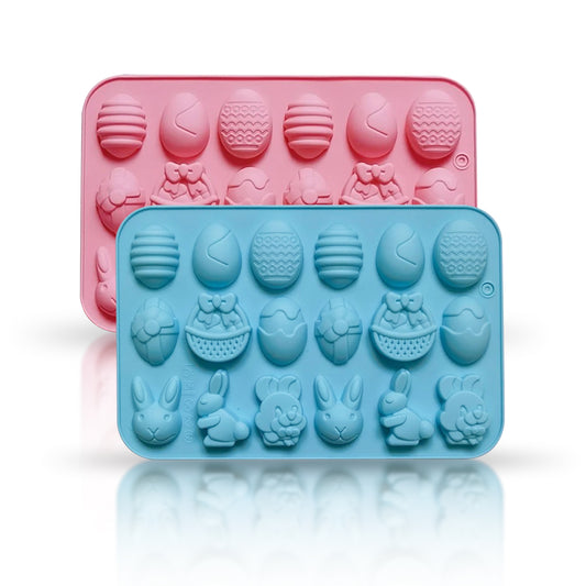 Fun Silicone Chocolate Mold – Bunny & Egg Designs