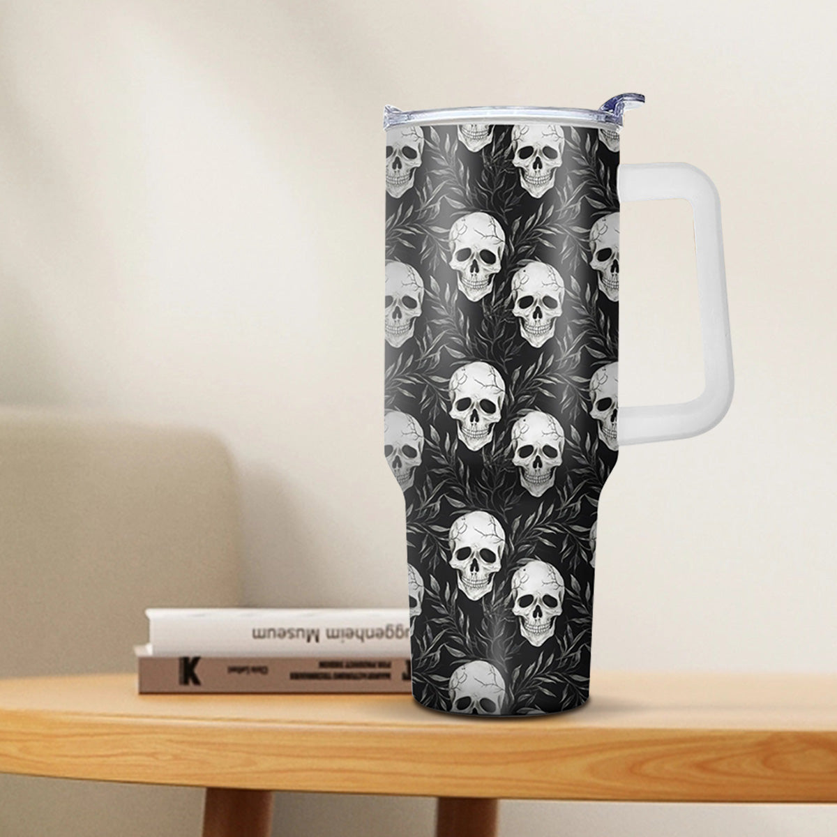Halloween Gifts 40oz Tumbler with Lid - Funny Print Travel Mug