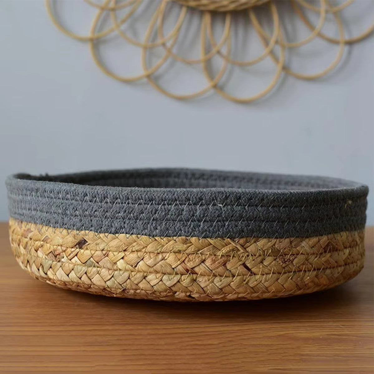 Woven Straw Storage Basket