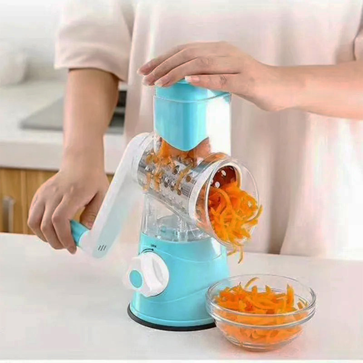 3-in-1 Manual Vegetable Slicer & Cheese Grater