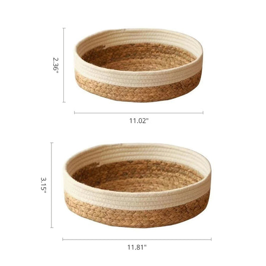 Woven Straw Storage Basket
