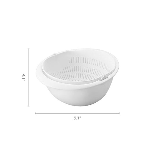 Double Drain Basket – Convenient Fruit & Veg Strainer