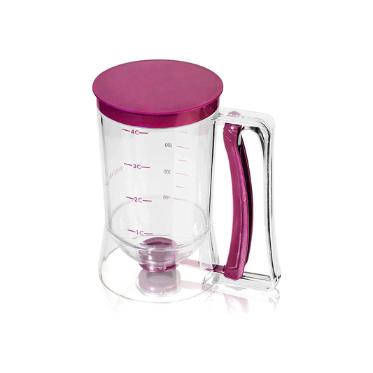Pancake Batter Dispenser with Measuring Lines – No-Drip Design