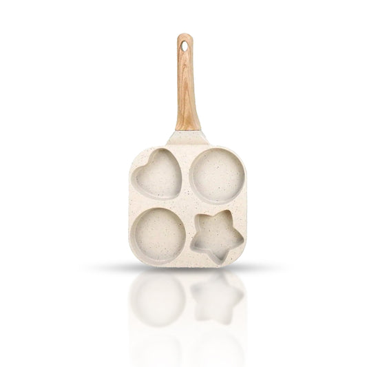 4-Cup Nonstick Breakfast Pan – Fun Shapes, Easy Clean