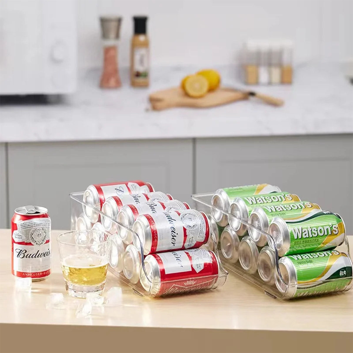 Clear Refrigerator Organizer Bin