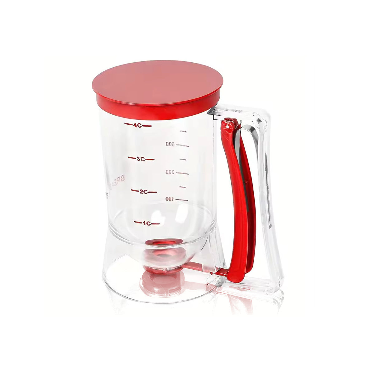 Pancake Batter Dispenser with Measuring Lines – No-Drip Design