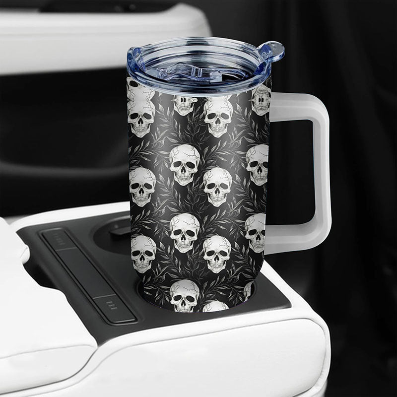 Halloween Gifts 40oz Tumbler with Lid - Funny Print Travel Mug