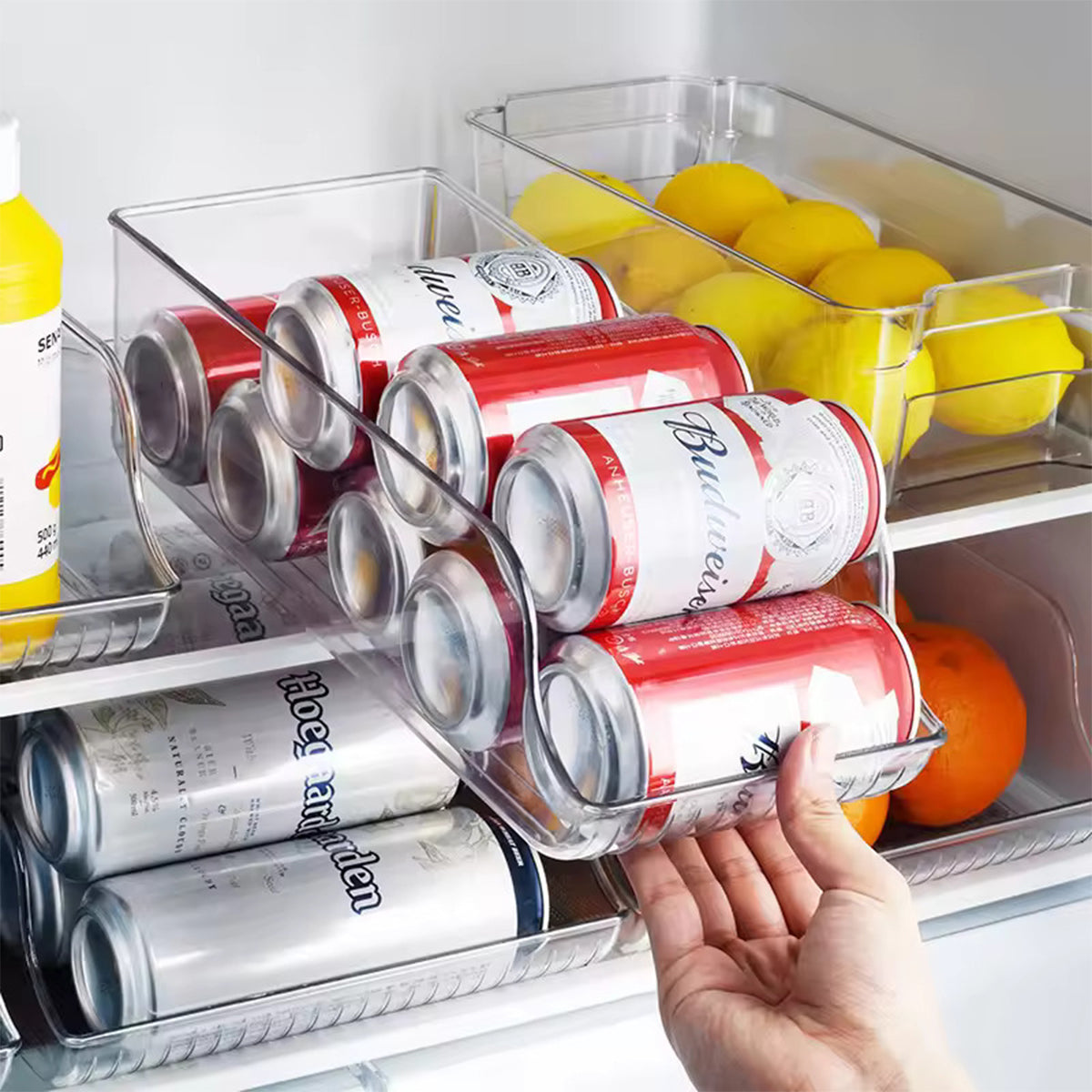 Clear Refrigerator Organizer Bin