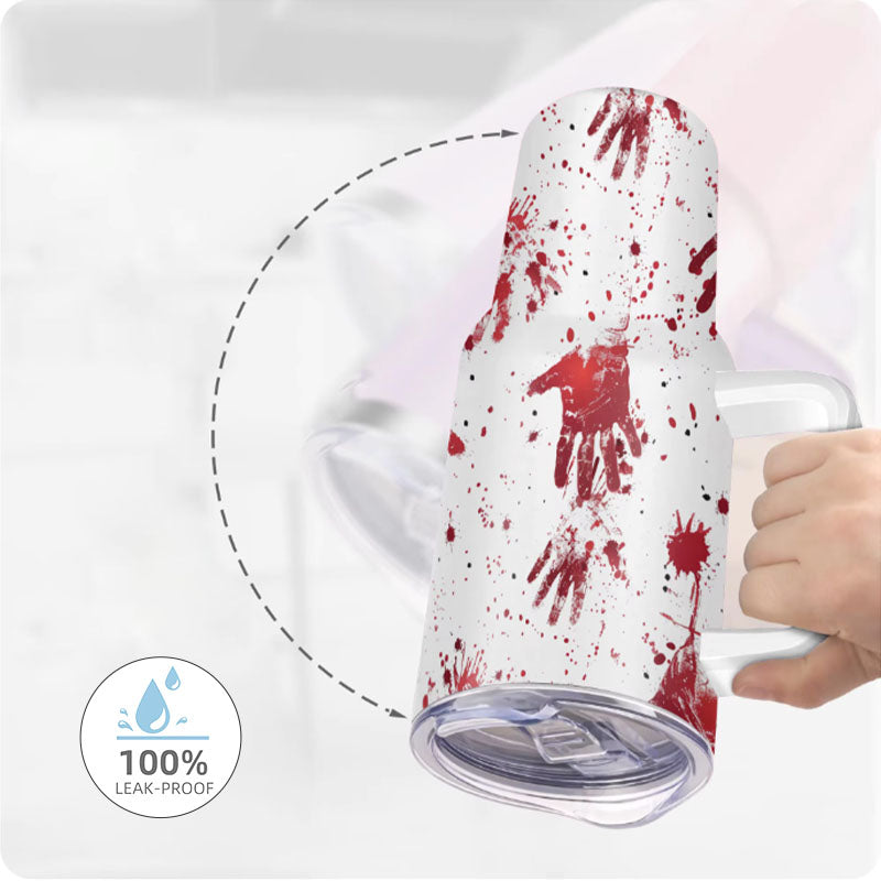 Halloween Gifts 40oz Tumbler with Lid - Funny Print Travel Mug