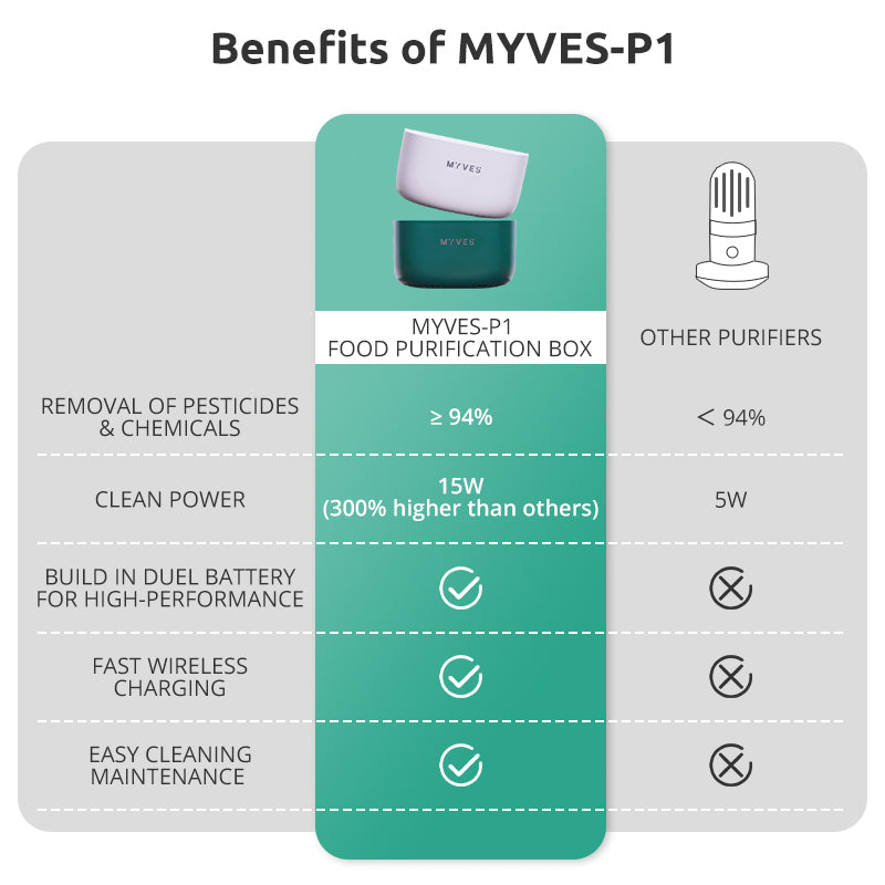 MYVES Food Purification Box - P1 | Fruits and Vegetables Purifier