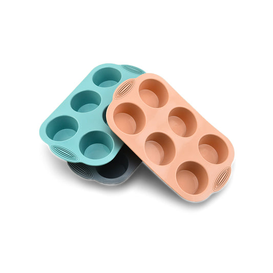 3 Pcs Silicone Muffins & Cupcakes Pan Set - Non-Stick Bakeware