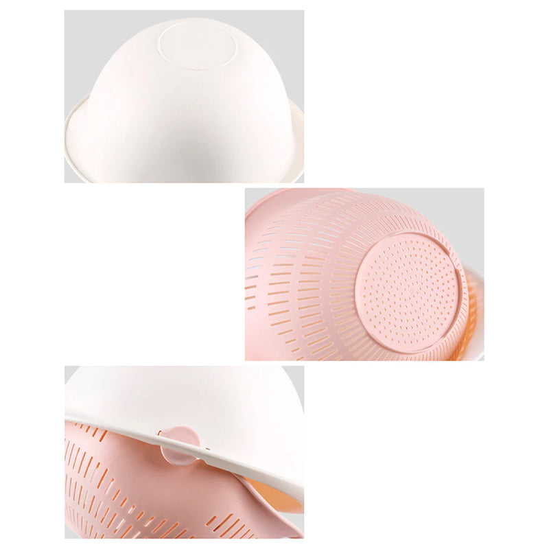 Double Drain Basket – Convenient Fruit & Veg Strainer