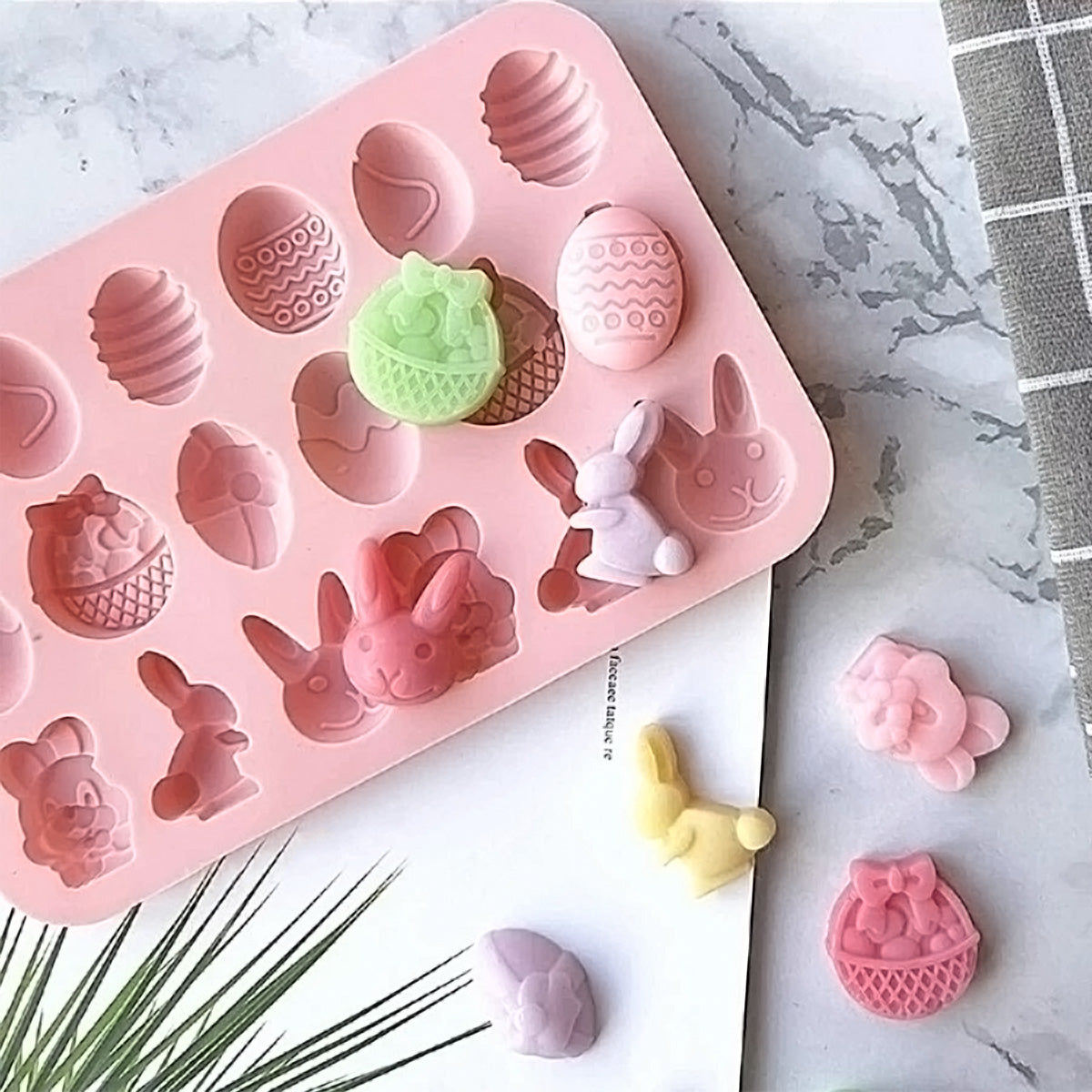Fun Silicone Chocolate Mold – Bunny & Egg Designs