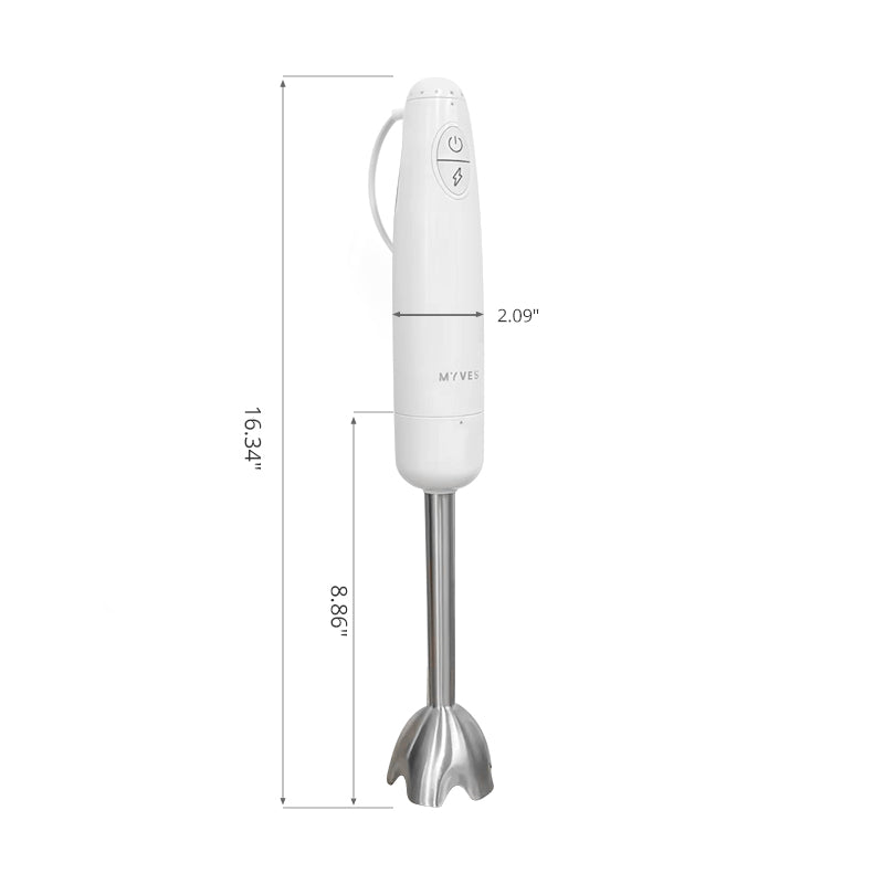 MYVES 5 In 1 Immersion Blender - A2 | 800W with 18 Speeds and Turbo Mode Handheld Blender