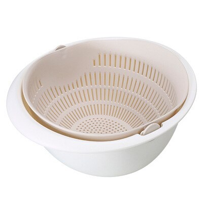 Double Drain Basket – Convenient Fruit & Veg Strainer