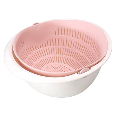 Double Drain Basket – Convenient Fruit & Veg Strainer