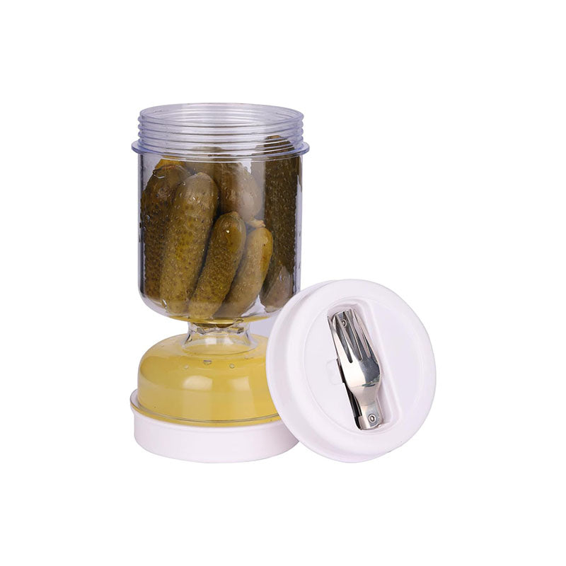 Sealed Pickles Jar with Fork & Wet-Dry Separator