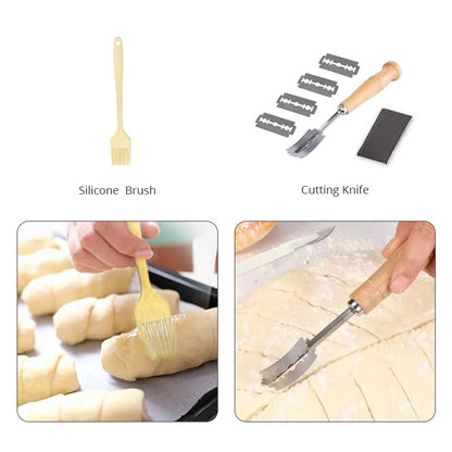 Non-Stick Silicone Bread Proofing Basket Set - Home Baking