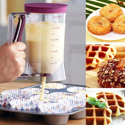 Pancake Batter Dispenser with Measuring Lines – No-Drip Design