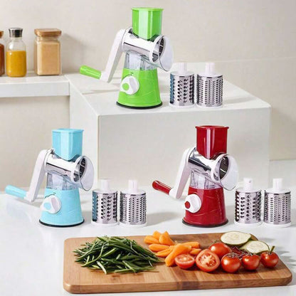 3-in-1 Manual Vegetable Slicer & Cheese Grater