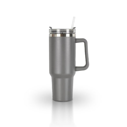 40oz Stainless Steel Tumbler with Lid & Straw - Travel Mug