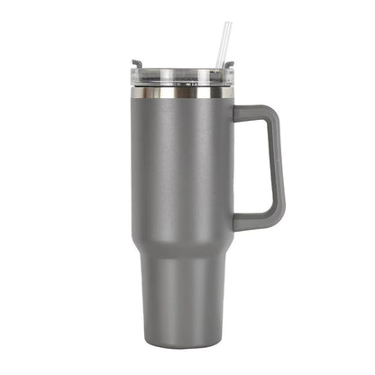 40oz Stainless Steel Tumbler with Lid & Straw - Travel Mug