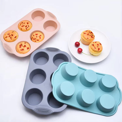 3 Pcs Silicone Muffins & Cupcakes Pan Set - Non-Stick Bakeware