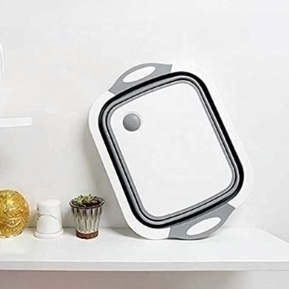 3-in-1 Foldable Cutting Board and Wash Basin - for Kitchen & Camping