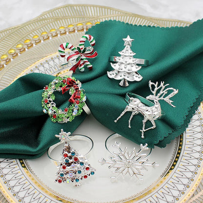 6 Pcs Napkin Rings Set – Elegant Table Decor for Holidays & Everyday Use