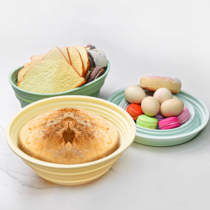 Non-Stick Silicone Bread Proofing Basket Set - Home Baking