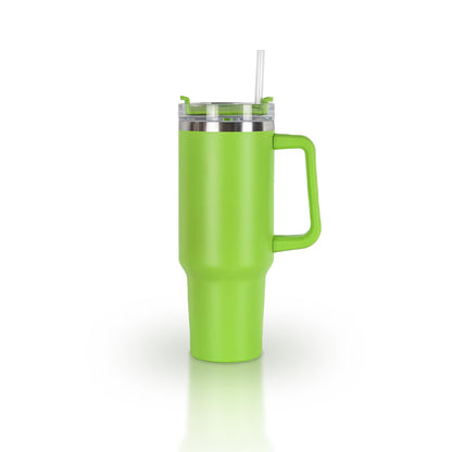 40oz Stainless Steel Tumbler with Lid & Straw - Travel Mug