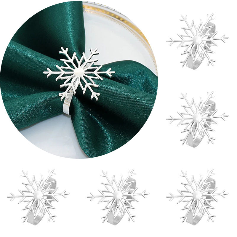 6 Pcs Napkin Rings Set – Elegant Table Decor for Holidays & Everyday Use