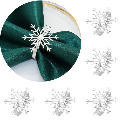 6 Pcs Napkin Rings Set – Elegant Table Decor for Holidays & Everyday Use