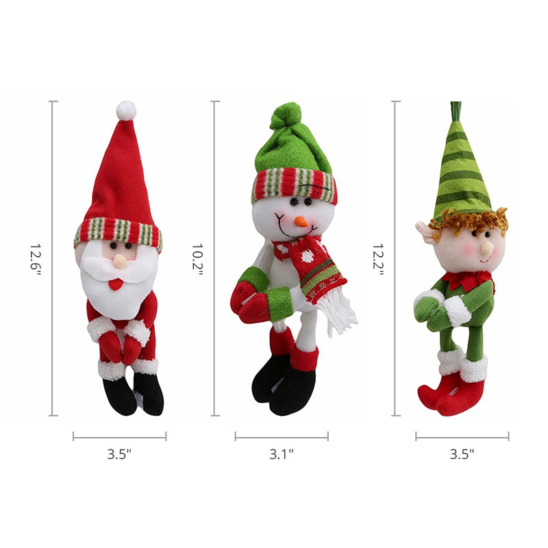 Christmas Wine Bottle Covers – Set of 3 Holiday Table Decor