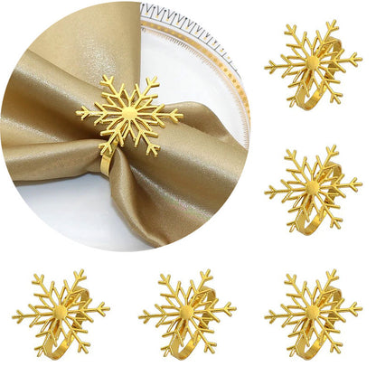 6 Pcs Napkin Rings Set – Elegant Table Decor for Holidays & Everyday Use