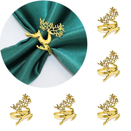 6 Pcs Napkin Rings Set – Elegant Table Decor for Holidays & Everyday Use