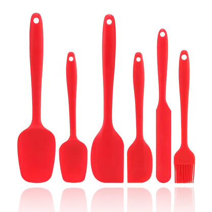 Silicone Spatula Set of 6 - Heat Resistant Cooking Tools