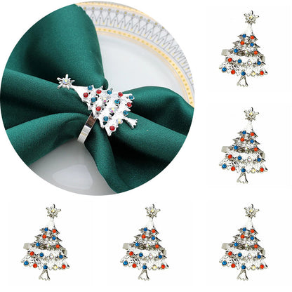 6 Pcs Napkin Rings Set – Elegant Table Decor for Holidays & Everyday Use