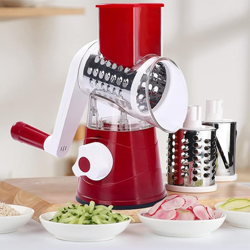 3-in-1 Manual Vegetable Slicer & Cheese Grater