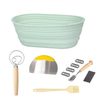 Non-Stick Silicone Bread Proofing Basket Set - Home Baking