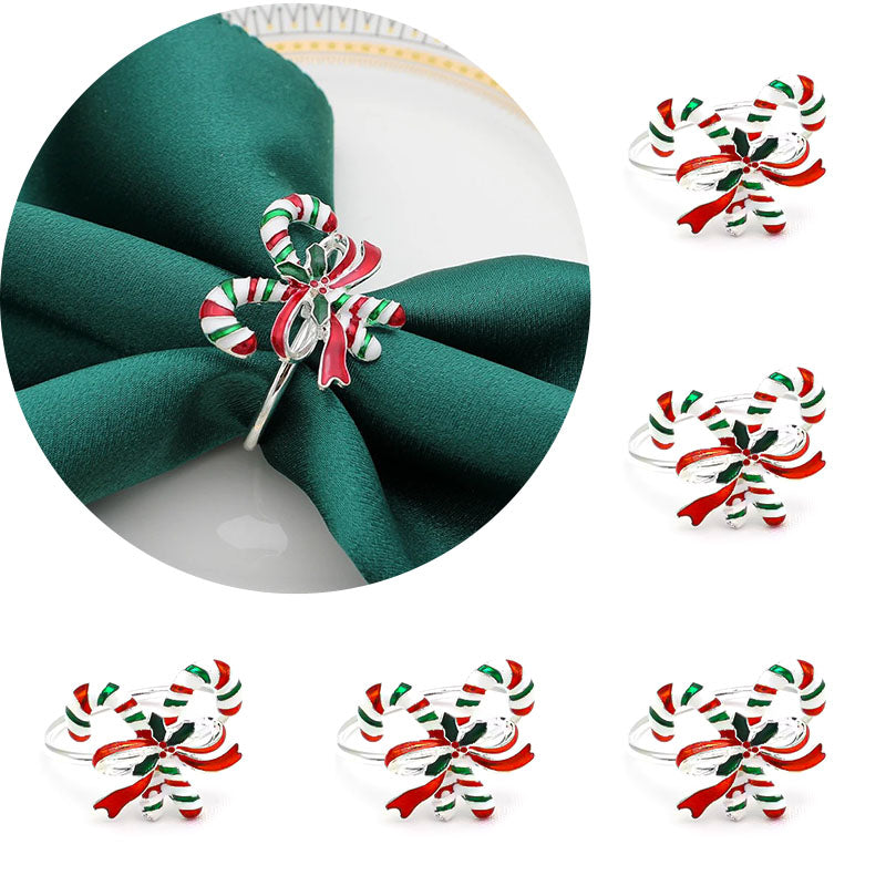 6 Pcs Napkin Rings Set – Elegant Table Decor for Holidays & Everyday Use