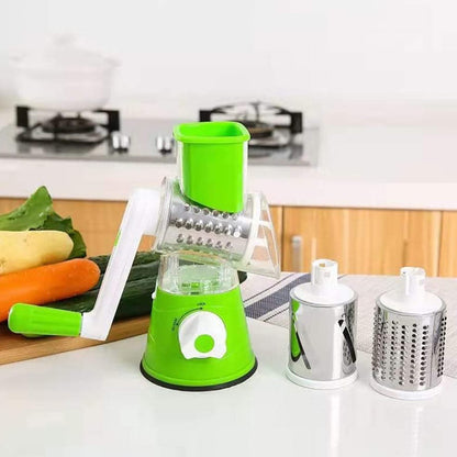 3-in-1 Manual Vegetable Slicer & Cheese Grater