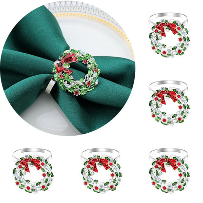 6 Pcs Napkin Rings Set – Elegant Table Decor for Holidays & Everyday Use