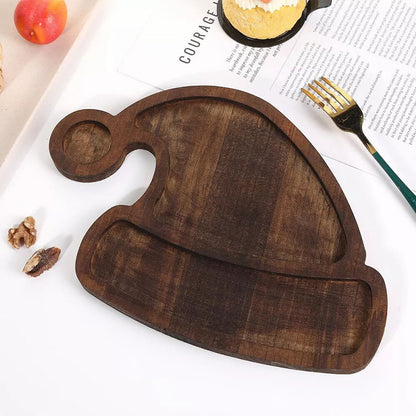 Holiday Wooden Serving Platters - Snack & Cake Tray