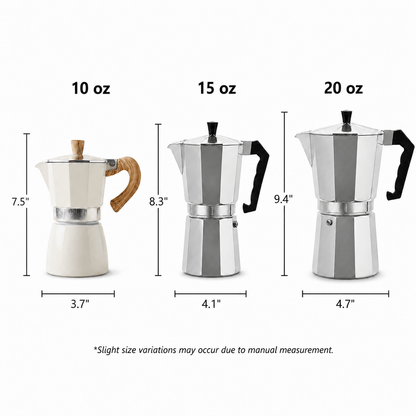 Stovetop Moka Pot Coffee Maker