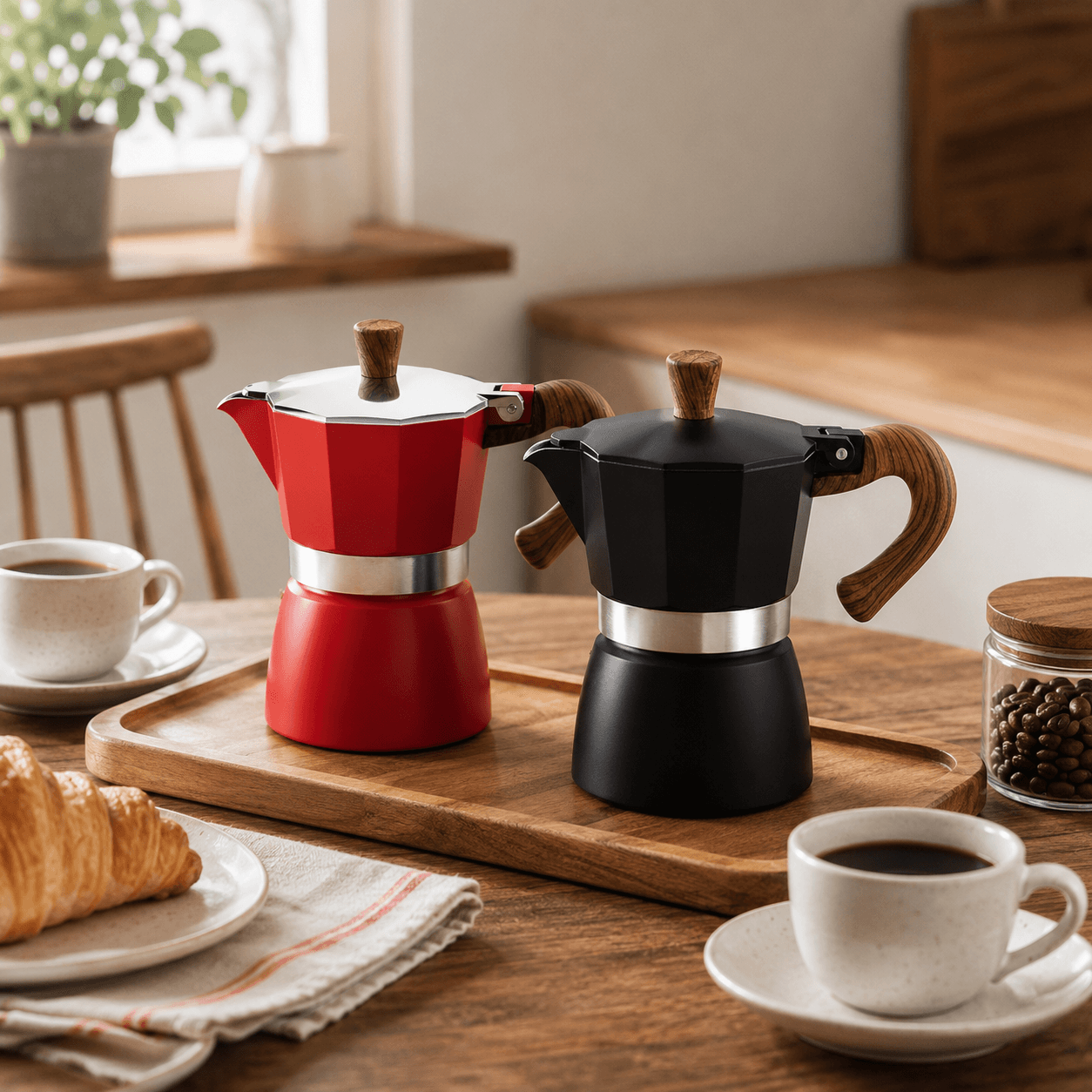 Stovetop Moka Pot Coffee Maker