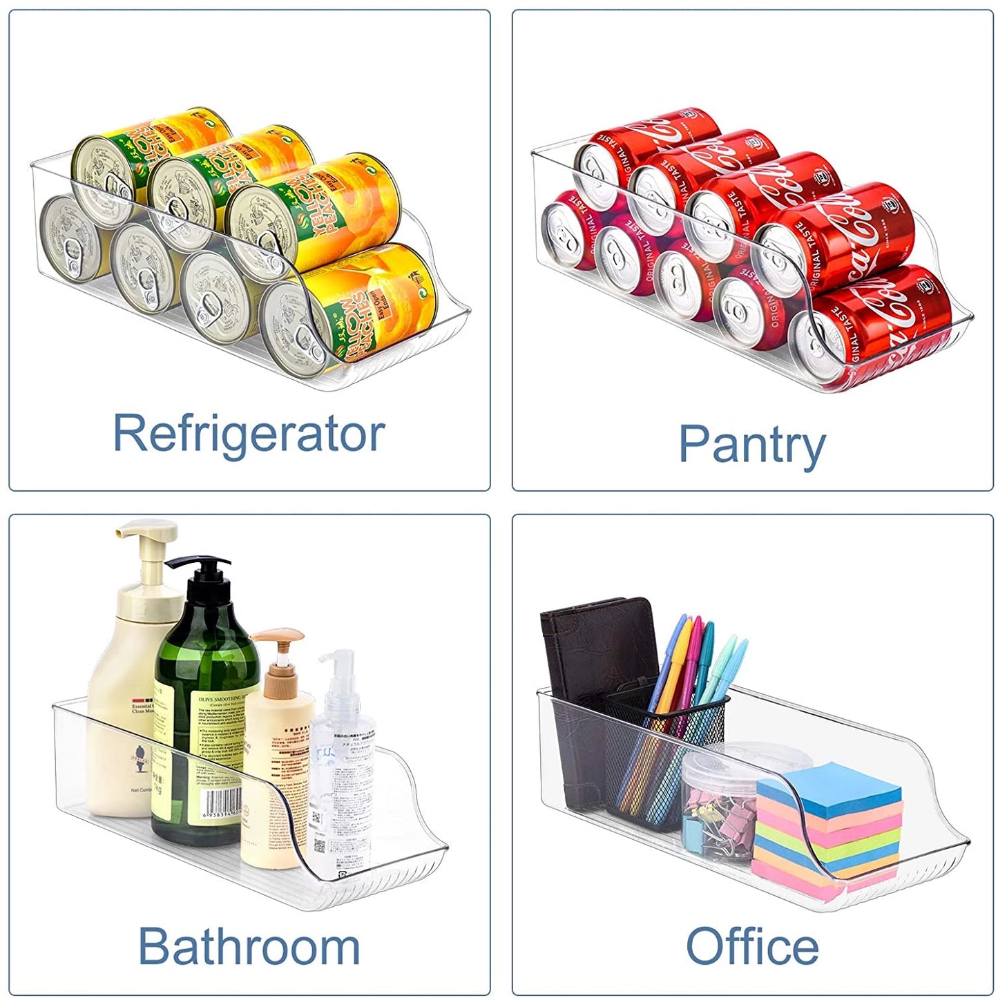 Clear Refrigerator Organizer Bin