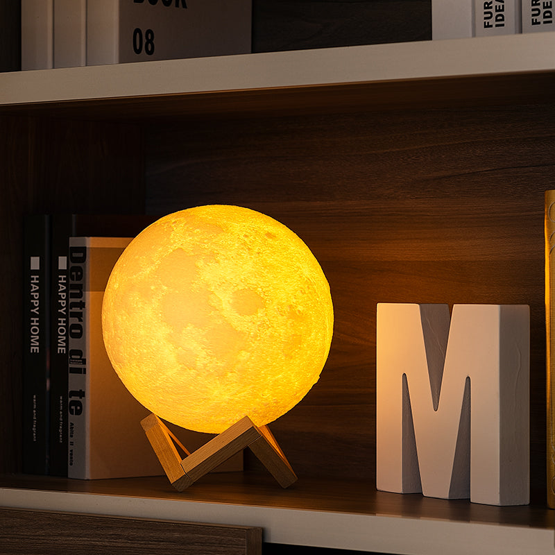 Dropship LED Night Lights Moon Lamp 3D Print Moonlight Timeable
