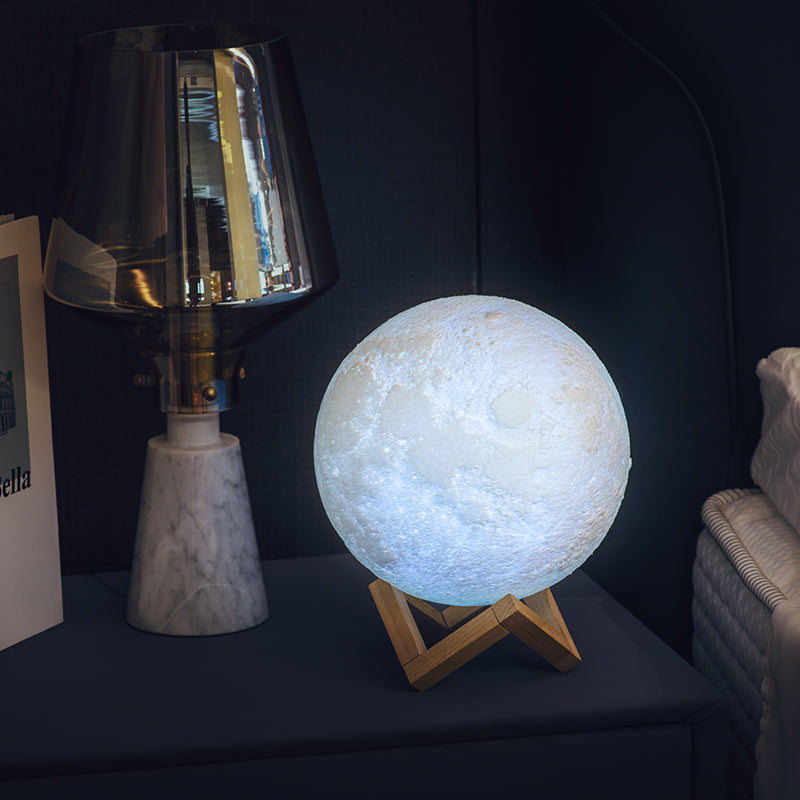 3D Print Moon Lamp LED Night Light